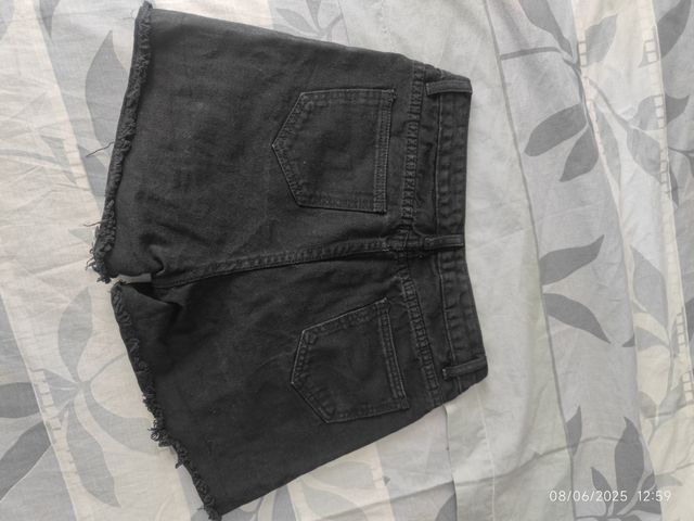 Shorts negros vaquero mujer talla M