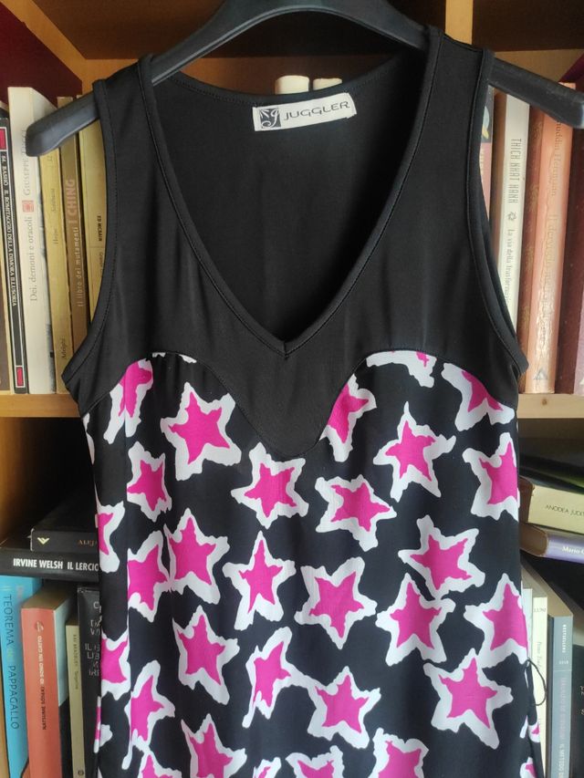 Canotta JUGGLER nera e rosa