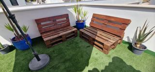3 Sillones terraza - Palets