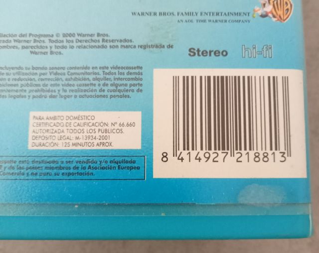 Coleccion Única de 2 Películas enVHS Bugs Bunny