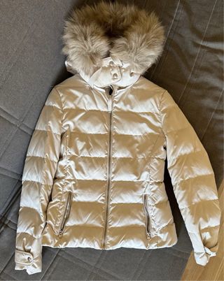 Chaqueta Zara beige - Pluma