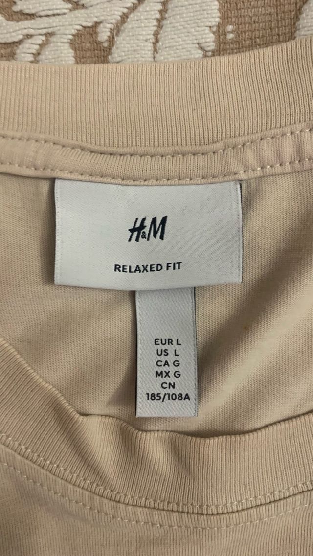 Camiseta beige H&M Global L