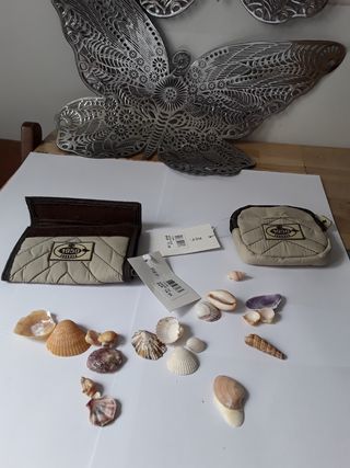 2 Monederos 1950 - Beige y Marrón