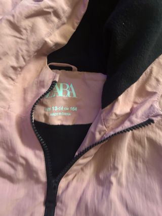 Cazadora Zara rosa niña talla XL