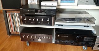 Mueble TV/HIFI blanco - Moderno estilo vintage