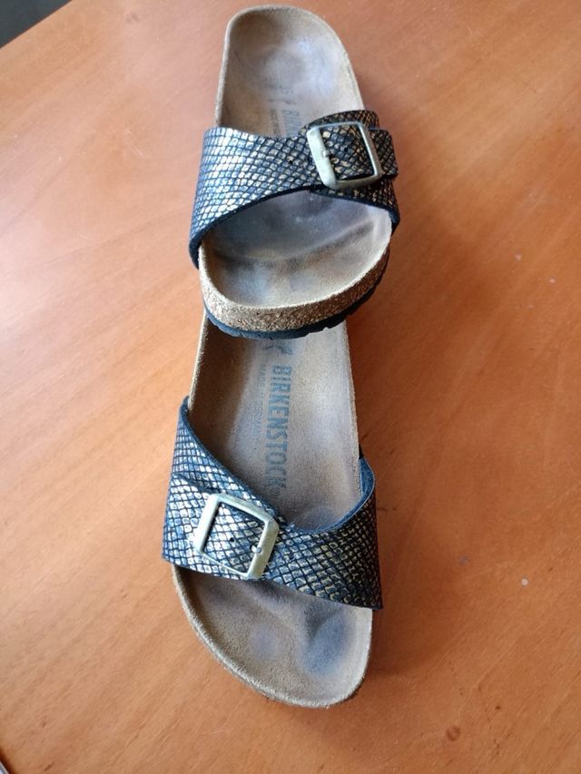 Sandali Birkenstock Madrid 35 neri e oro