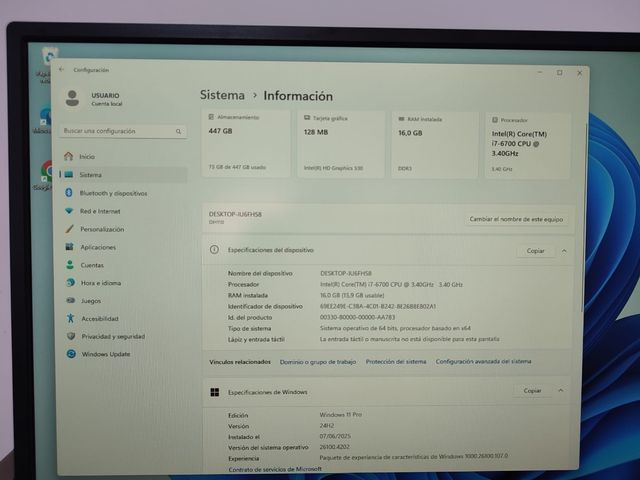 Mini PC Shuttle + Monitor Asus 27" + Teclado