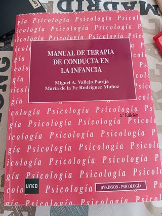 Manual de terapia de conducta en la infancia. Uned
