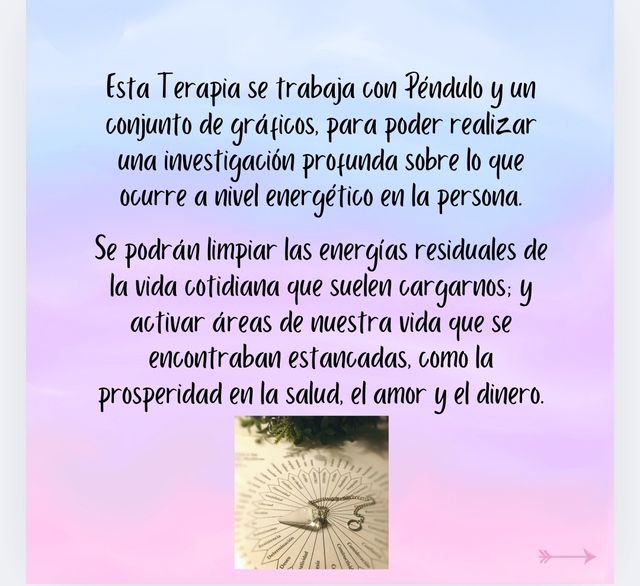 Péndulo sanación - Terapia Holística