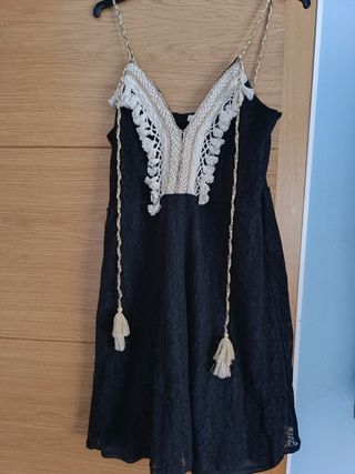 Vestido negro boho Hug&Clau