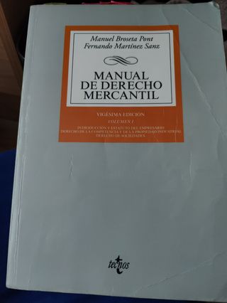 Manual de Derecho Mercantil: Vol. I. Introducci...