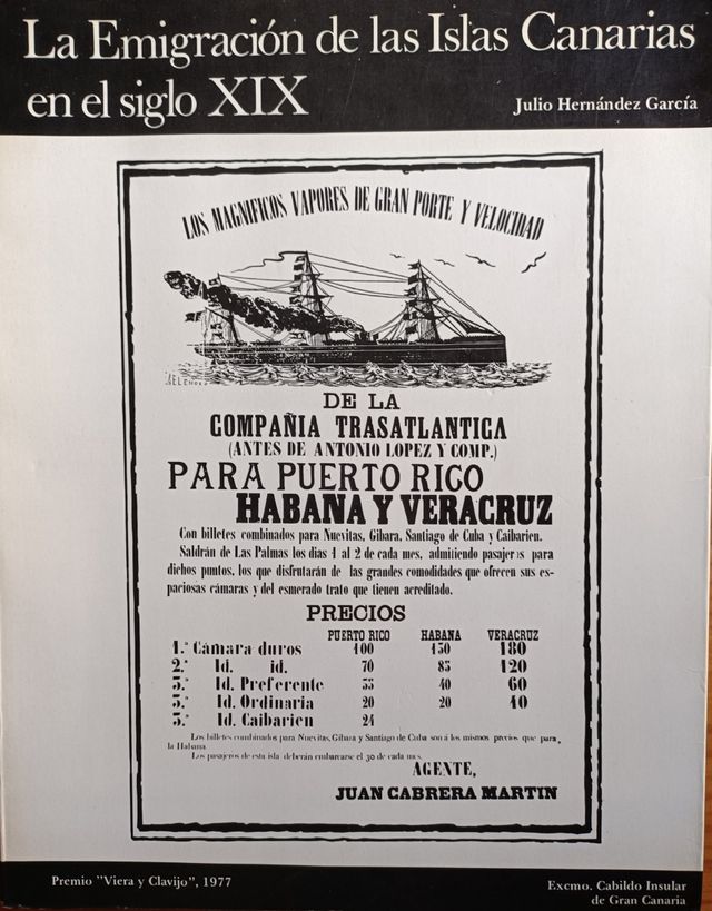 La emigración de las Islas Canarias en el S. XIX