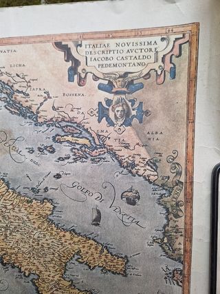 Antica mappa Italia - XVI secolo