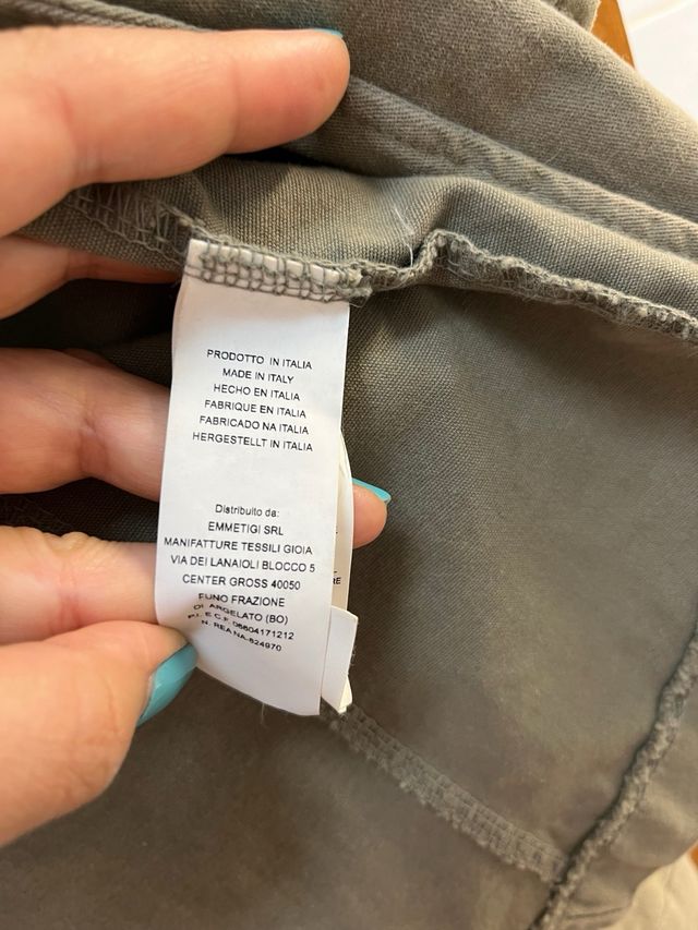 Casaco Verde Caqui c/ Lantejoulas - Tam L