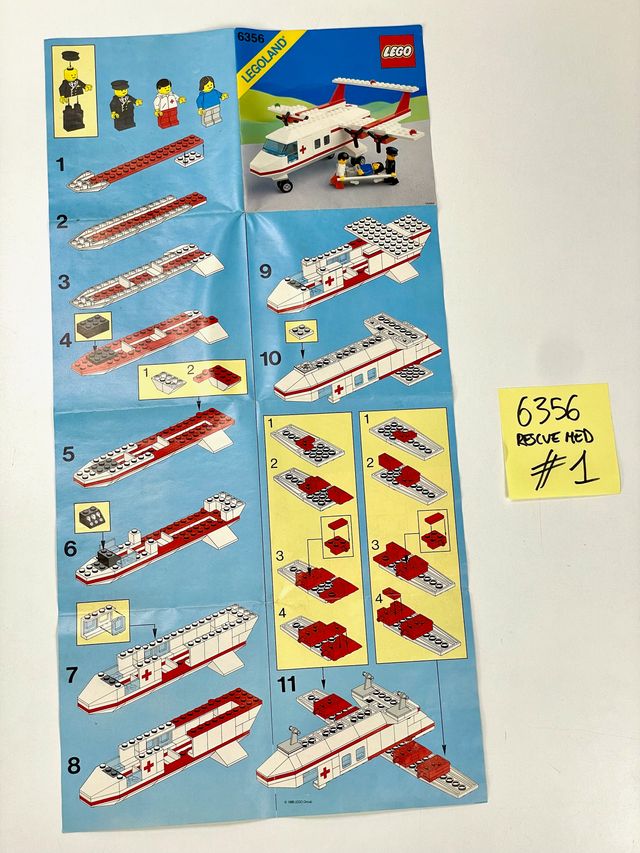 LEGO 6356 Classic Town Ambulance Plane #1 Avion