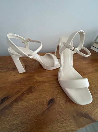 Sandalias cuña marrón botas y sandalias 