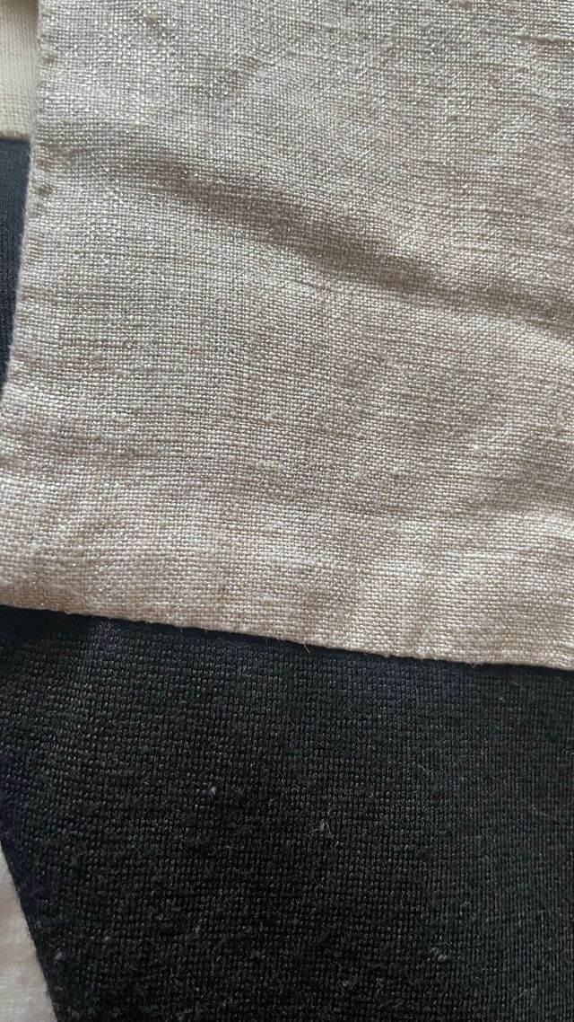 Vestido Massimo Dutti beige-negro