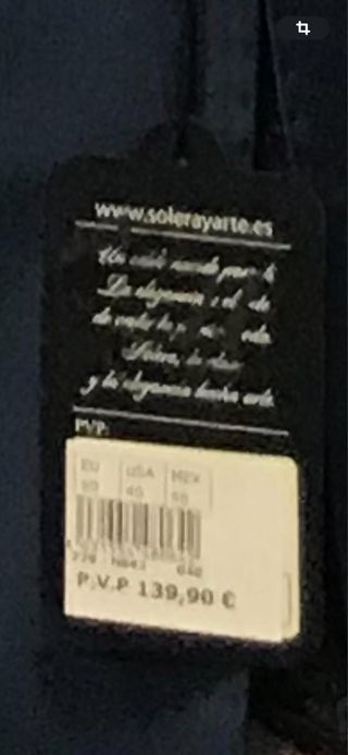 Traje Solera Azul - Talla L