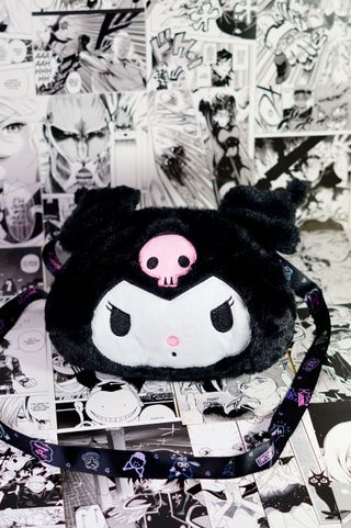 Kuromi Pouch Imbottita Morbida Borsa Borsetta Trac