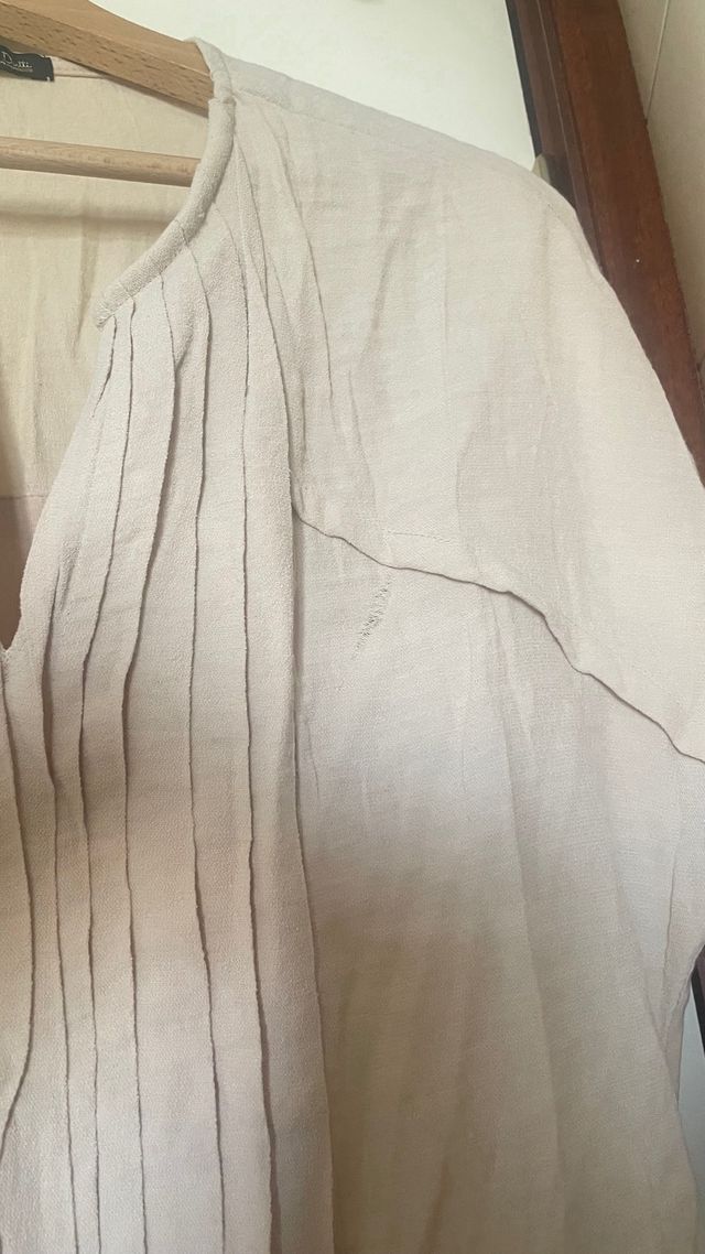 Blusa Massimo Dutti beige