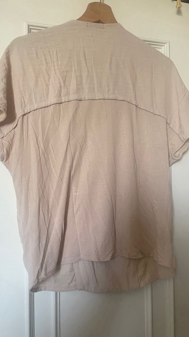 Blusa Massimo Dutti beige