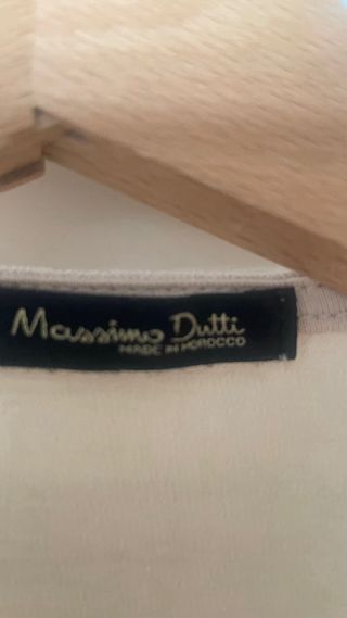 Blusa Massimo Dutti beige