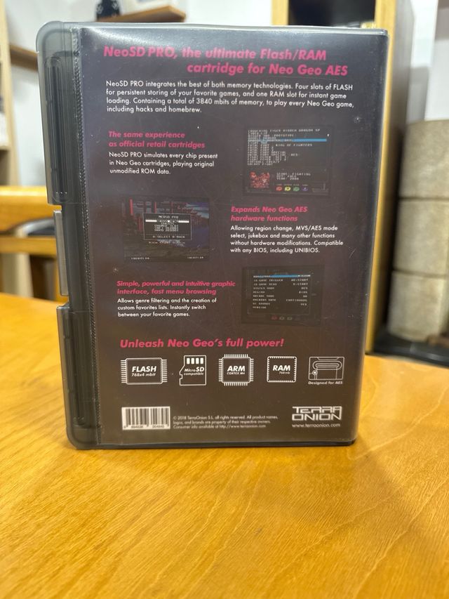 NeoSD Pro - Cartucho Flash Neo Geo AES.