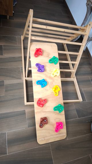 Triangulo pikler plegable + rampa escalada
