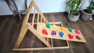 Triangulo pikler plegable + rampa escalada