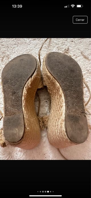 Zapatos cuñas esparto yute Miarock