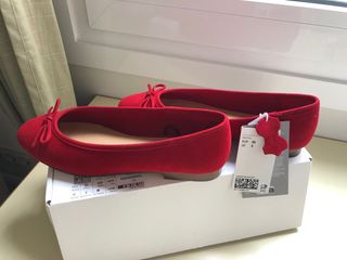 Bailarinas rojas piel - talla 36