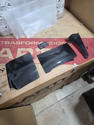 Abarth Fibra Carbono Cover Obd Airbag Salpicadero