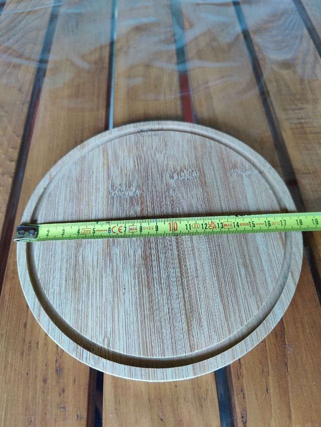 Campana porta formaggio in bambù e plastica