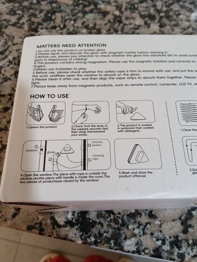 Limpiacristales magnético