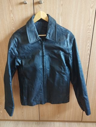 Chaqueta cuero hombre negra Pull&Bear M