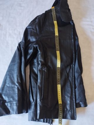 Chaqueta cuero hombre negra Pull&Bear M