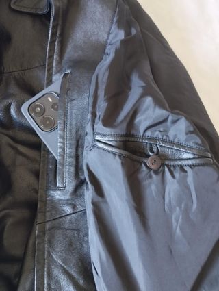 Chaqueta cuero hombre negra Pull&Bear M