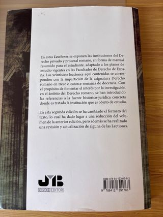 Manual Derecho Romano Lectiones