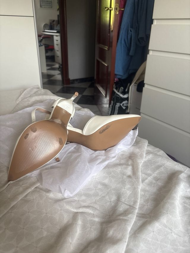 Tacones blancos mujer - Talla 40