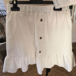 Conjunto niña blanco roto - 11/12. Buen estado