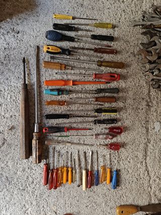 Destornilladores planos varios