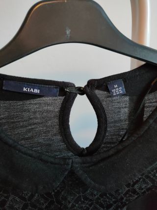 Blusa Kiabi negra manga larga talla M