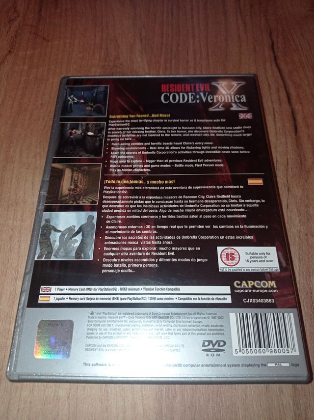 Resident Evil Code Veronica PS2 Platinum