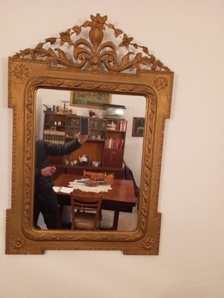 Espejo antiguo dorado