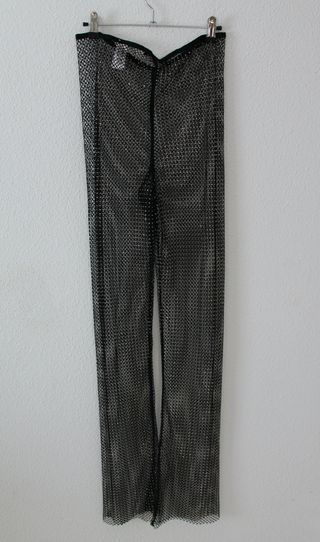 Pantalones malla brillantes Zara