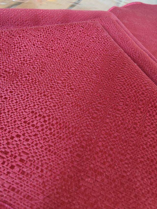 Set tovagliette rotonde bordeaux