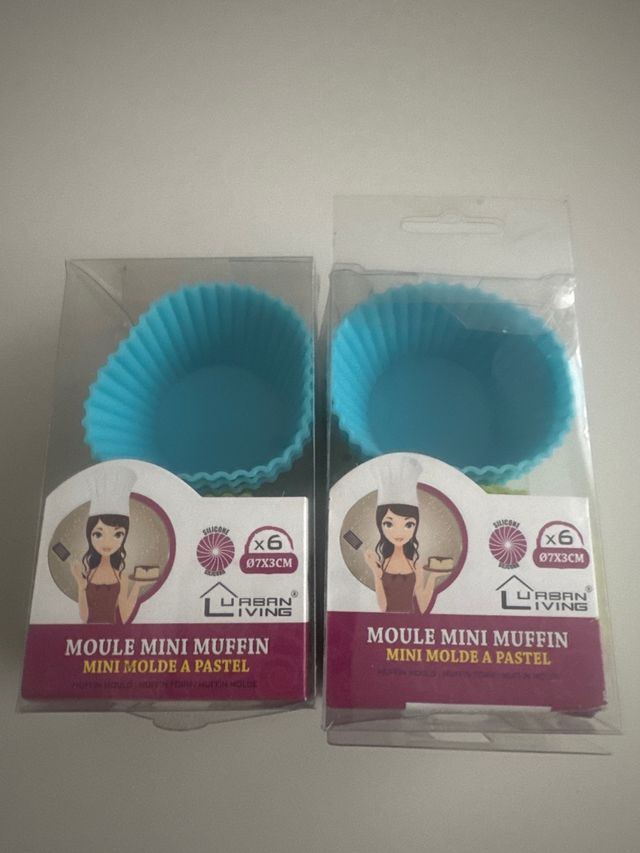 Moldes mini muffins silicona Urban Living (x12)