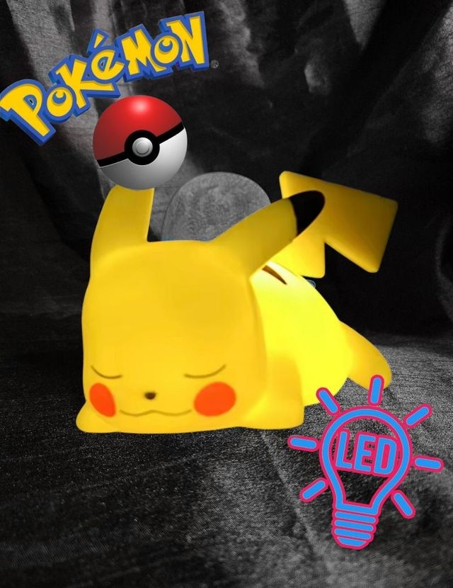Lampara Led de Noche Pokémon Pikachu