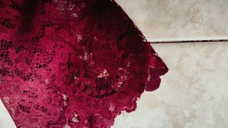 Abito Zara pizzo bordeaux tg M