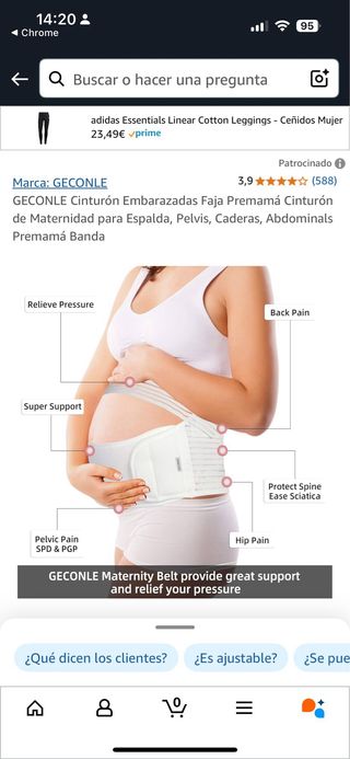 Faja Embarazo GECONLE - Soporte Abdominal